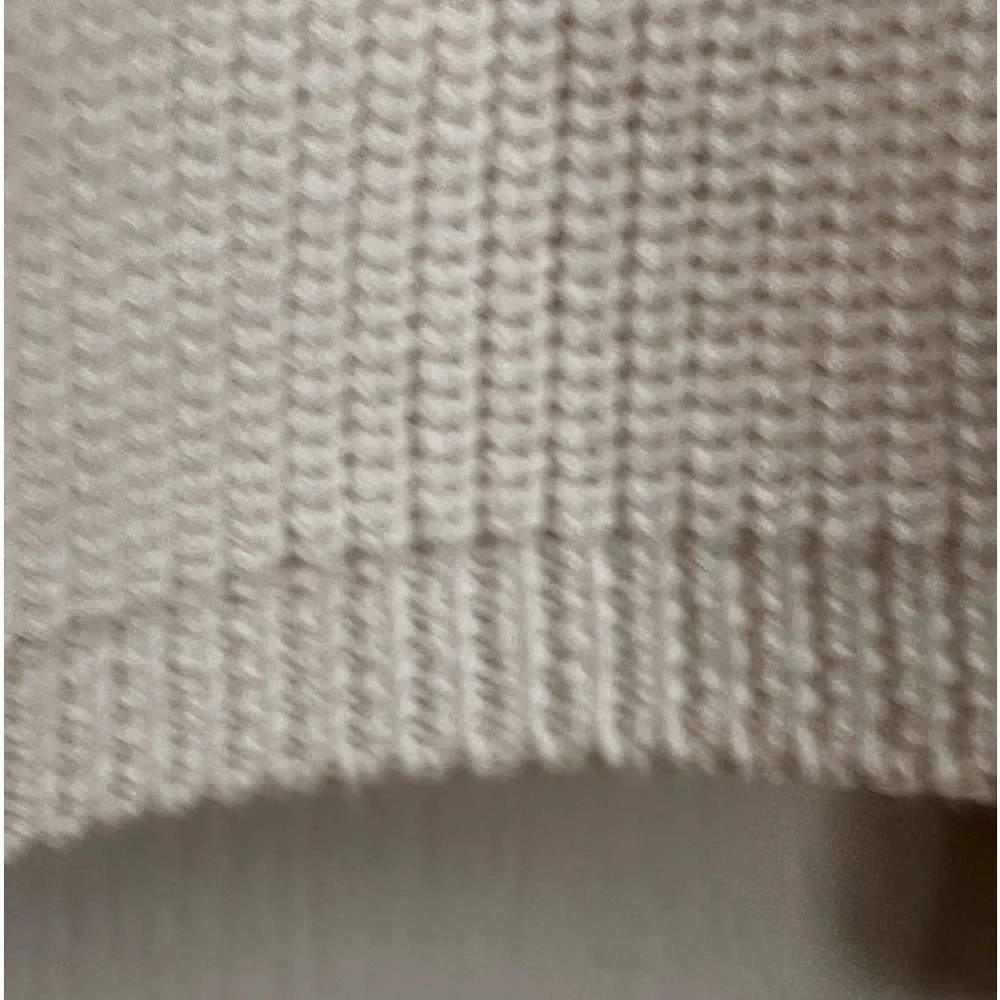 Michael Stars Cream Ribbed Button-Front Cardigan - Picture 3 of 8